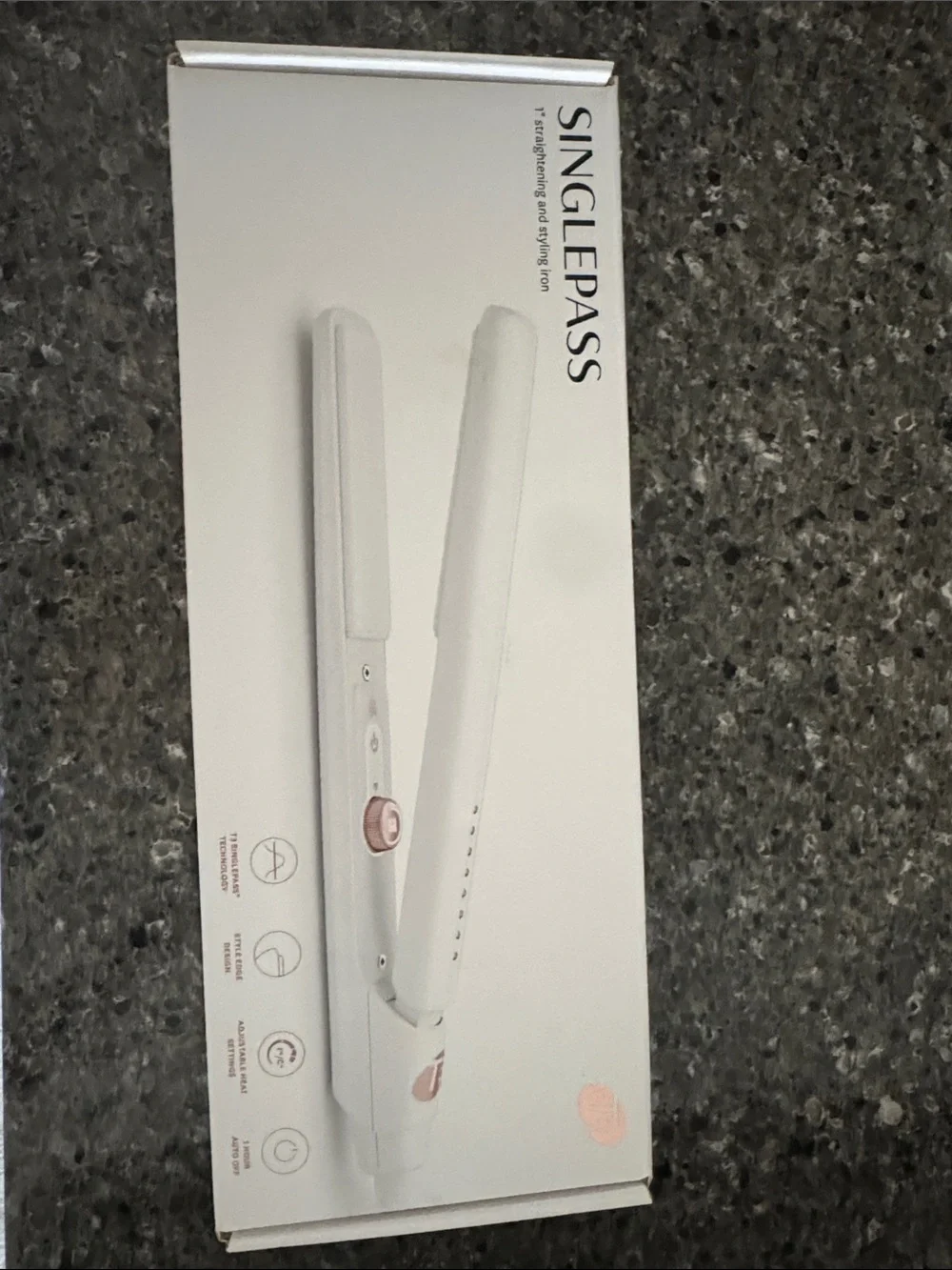 T3 SinglePass Ceramic Hair Straightener with Rose Gold Accents